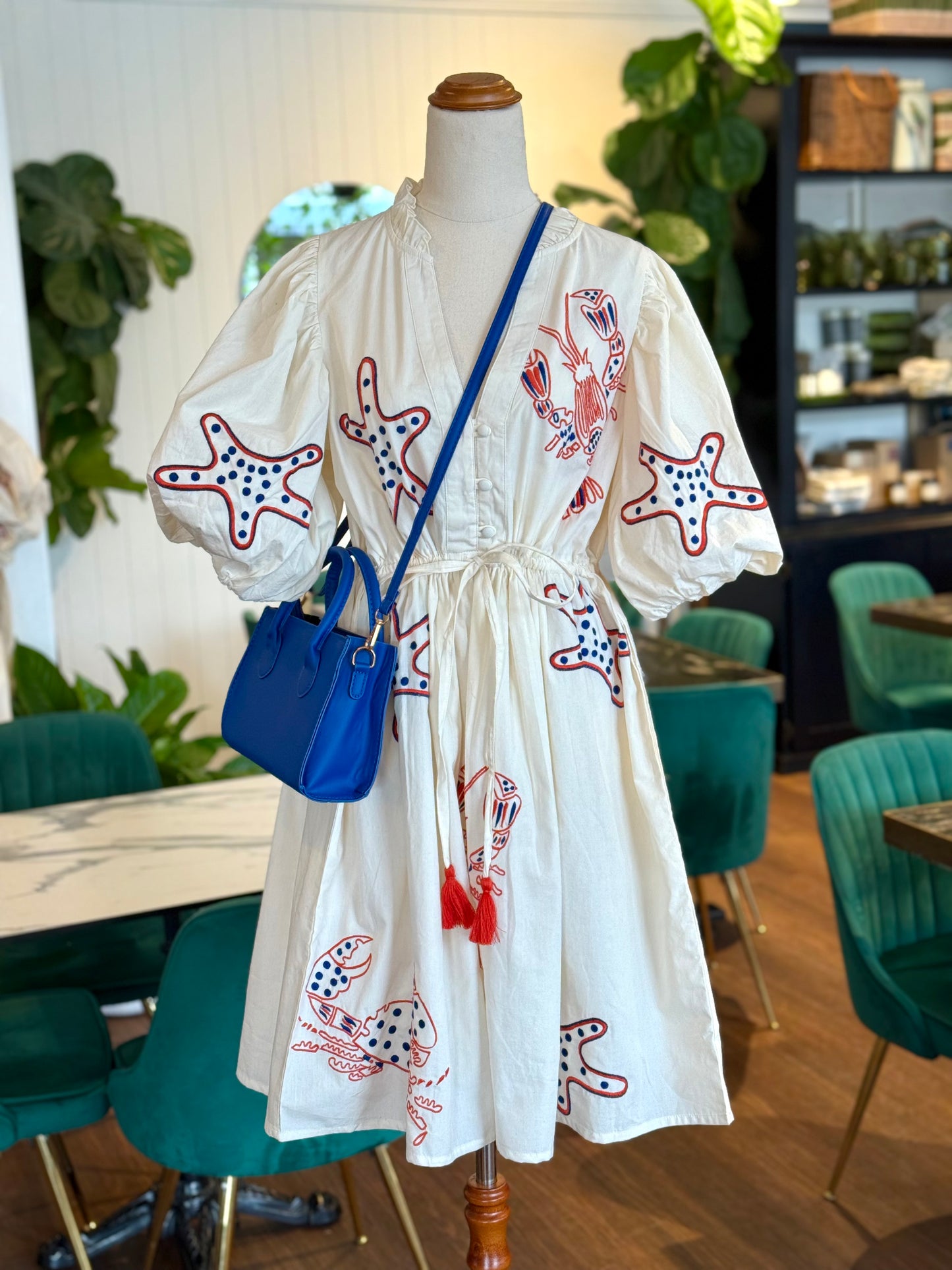 Sunkissed Stars Midi Dress Cream