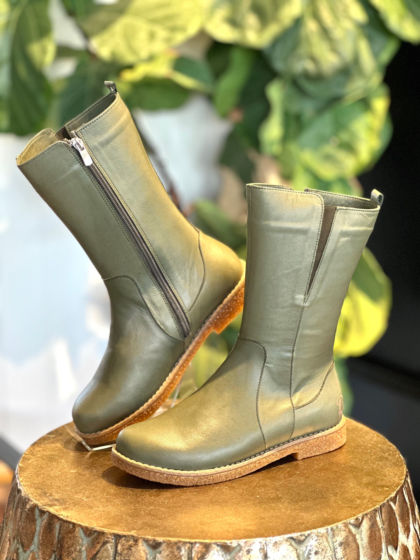 Rilassare Tyler Olive Green Boots