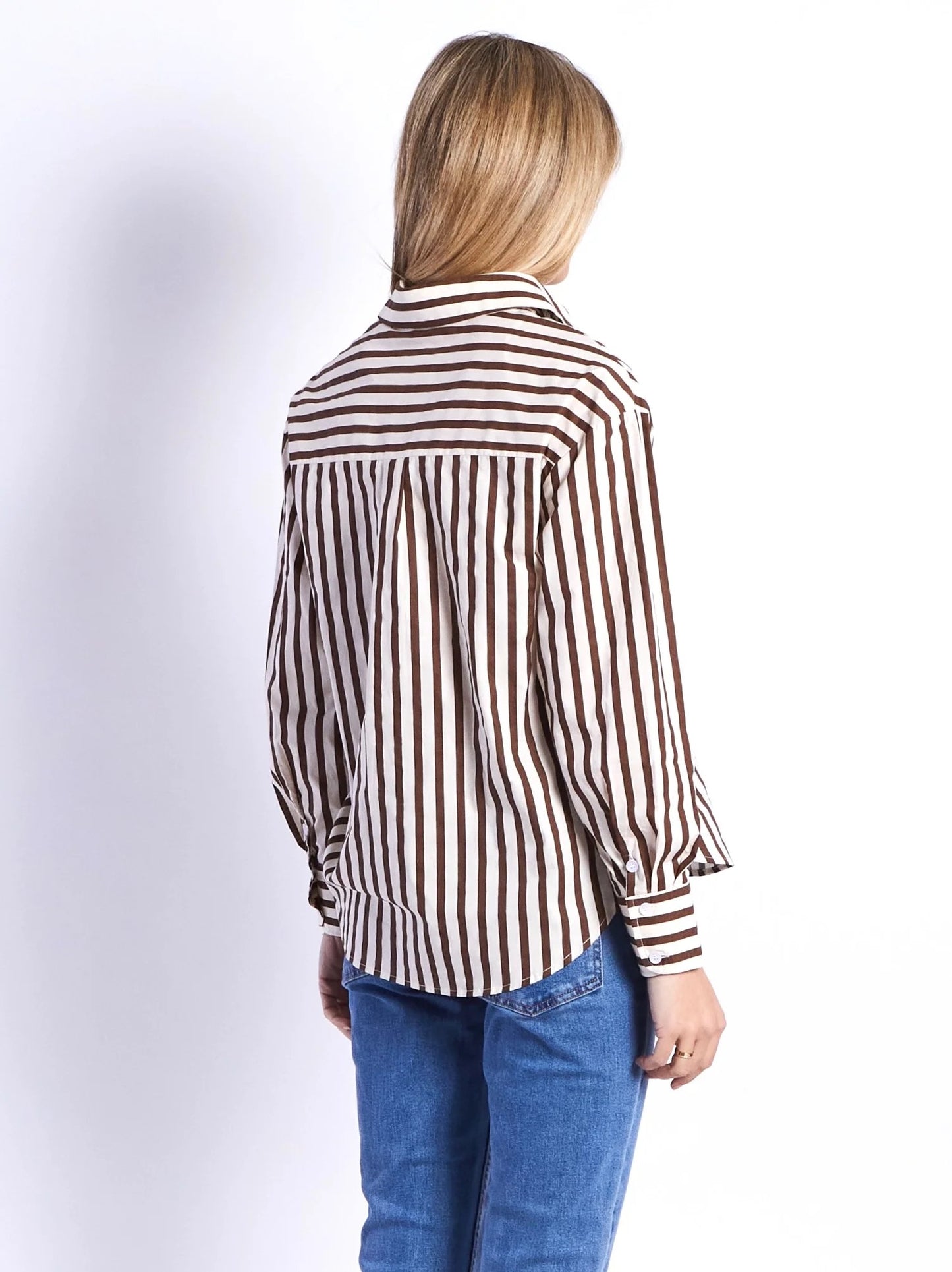 Leoni Ralph Chocolate Strips Shirt
