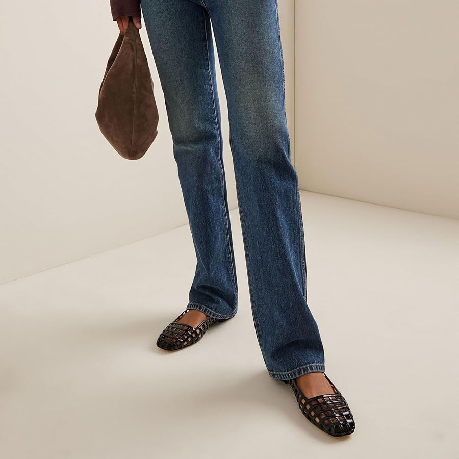 Mollini Taints Black Patent Leather Ballet Flats