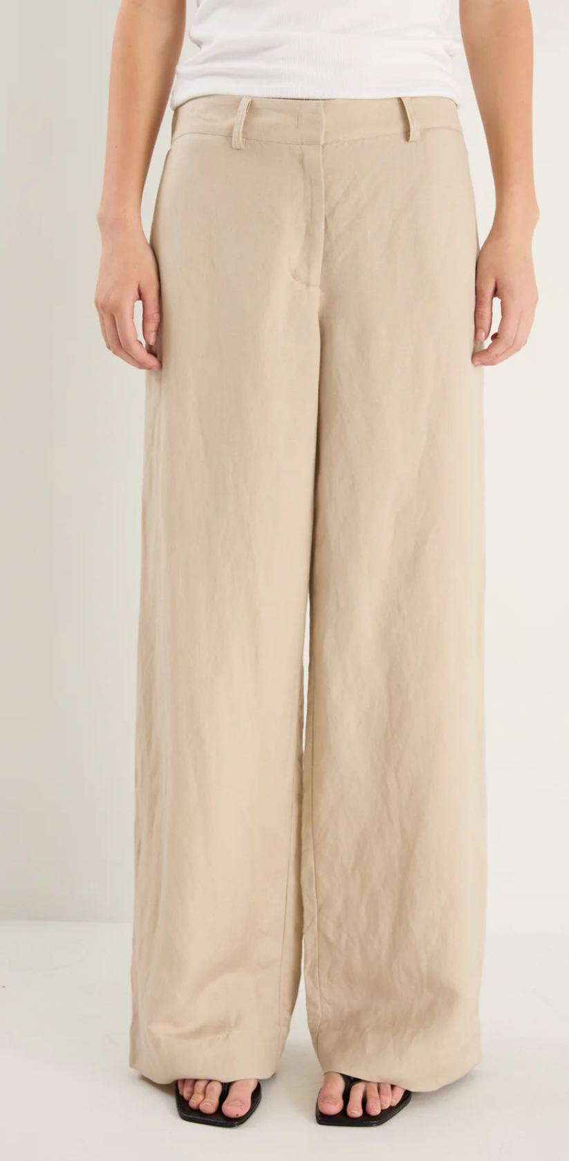 RE:UNION label Shelter Oat Linen Pants