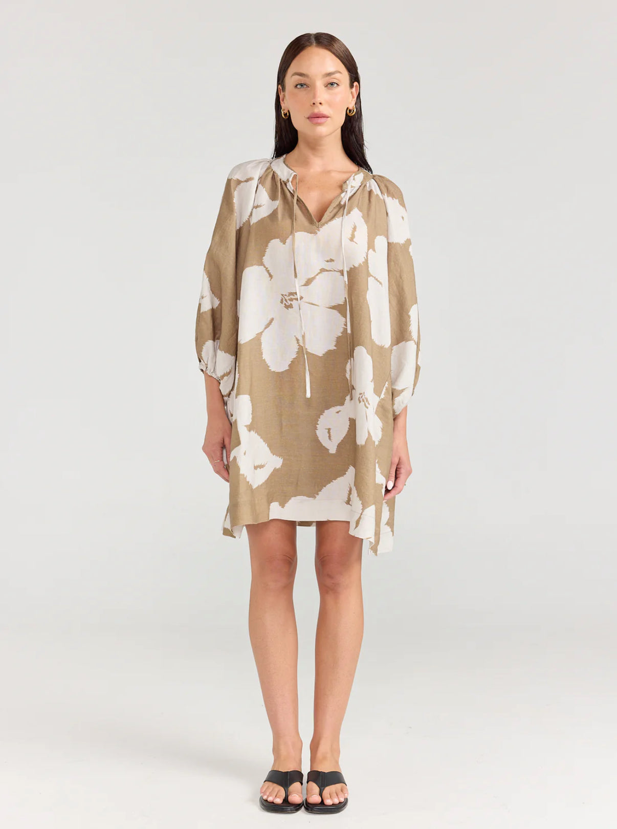 Pippa Ridley Sangria Dress Olive Bloom