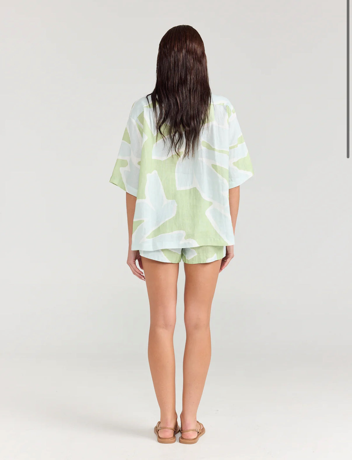 Pippa Ridley Angie Shirt Aloe Ivy Print