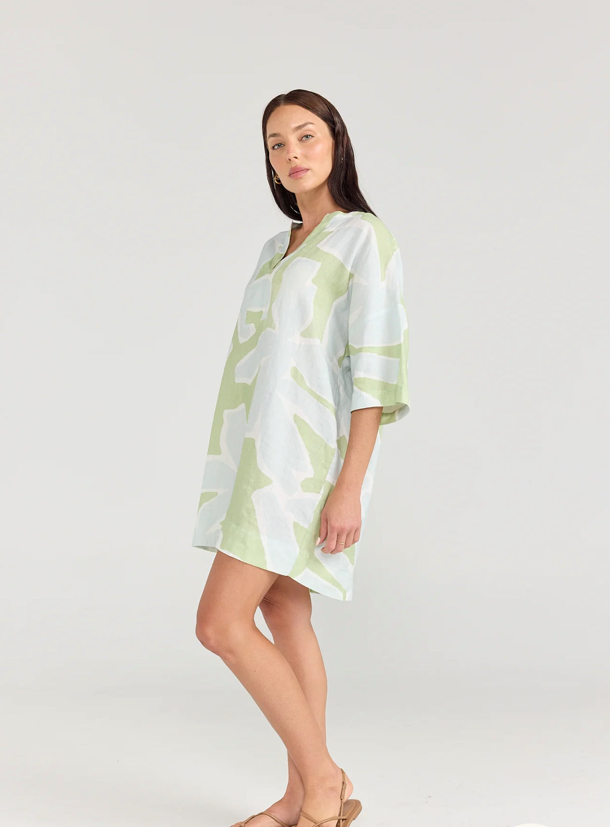Pippa Ridley Summer Tunic Aloe Ivy Print