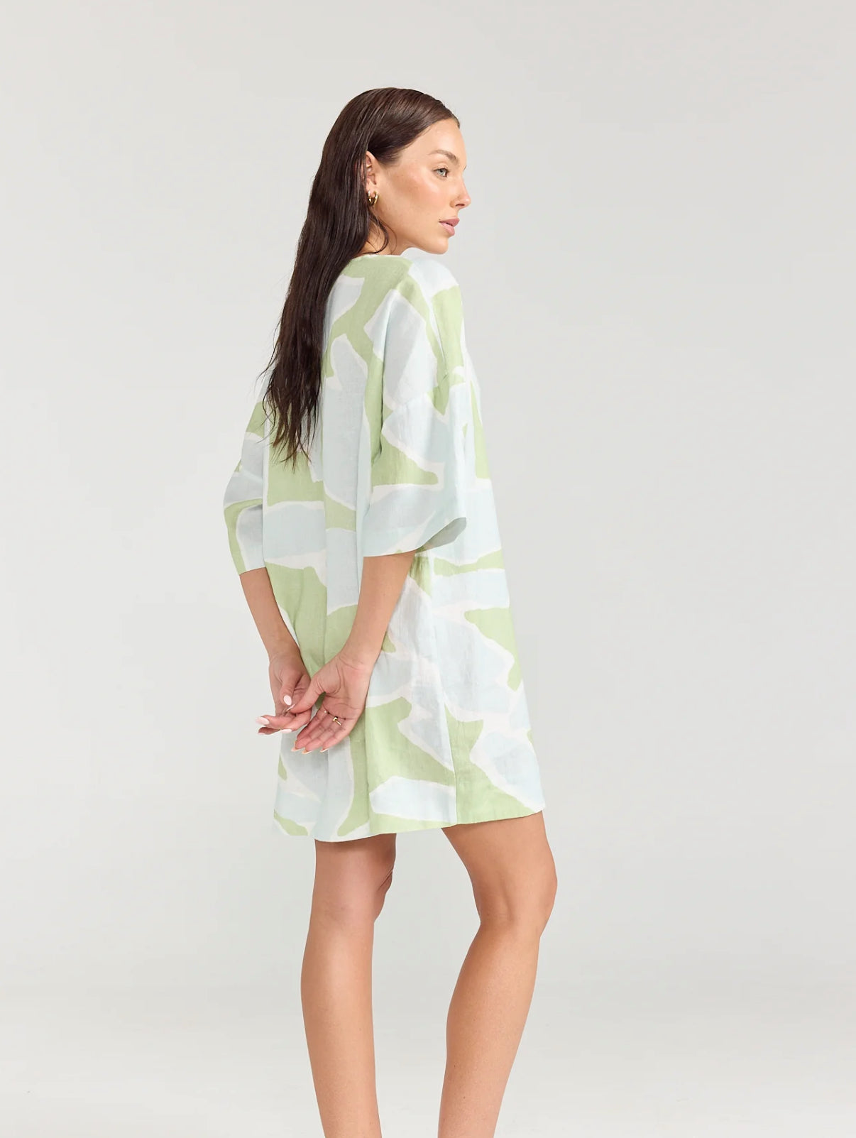 Pippa Ridley Summer Tunic Aloe Ivy Print
