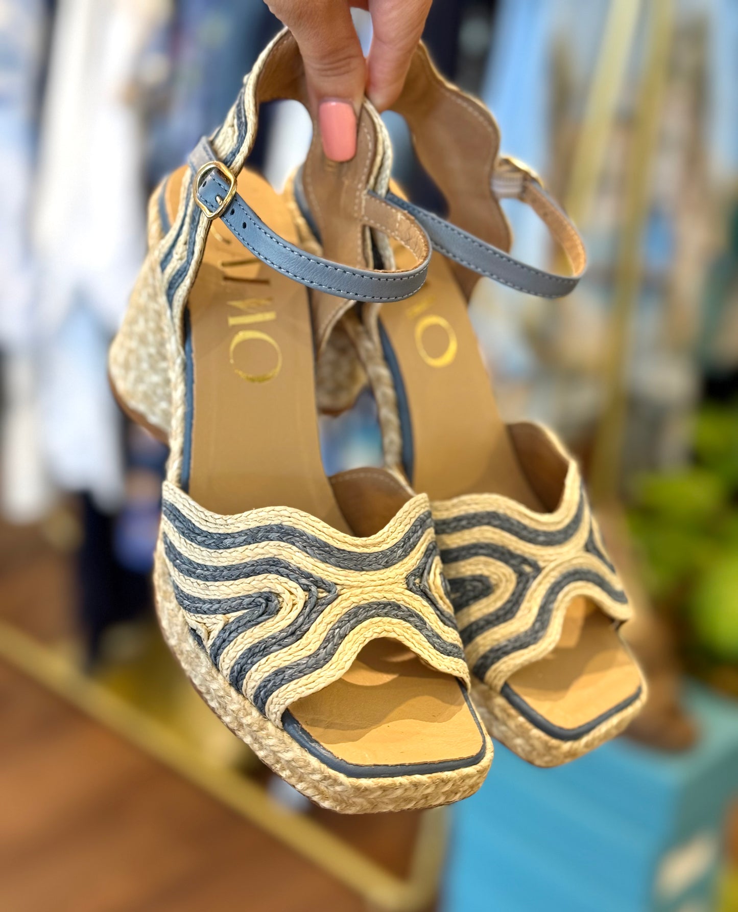 Gaimo Danae Rope & Raffia Heels