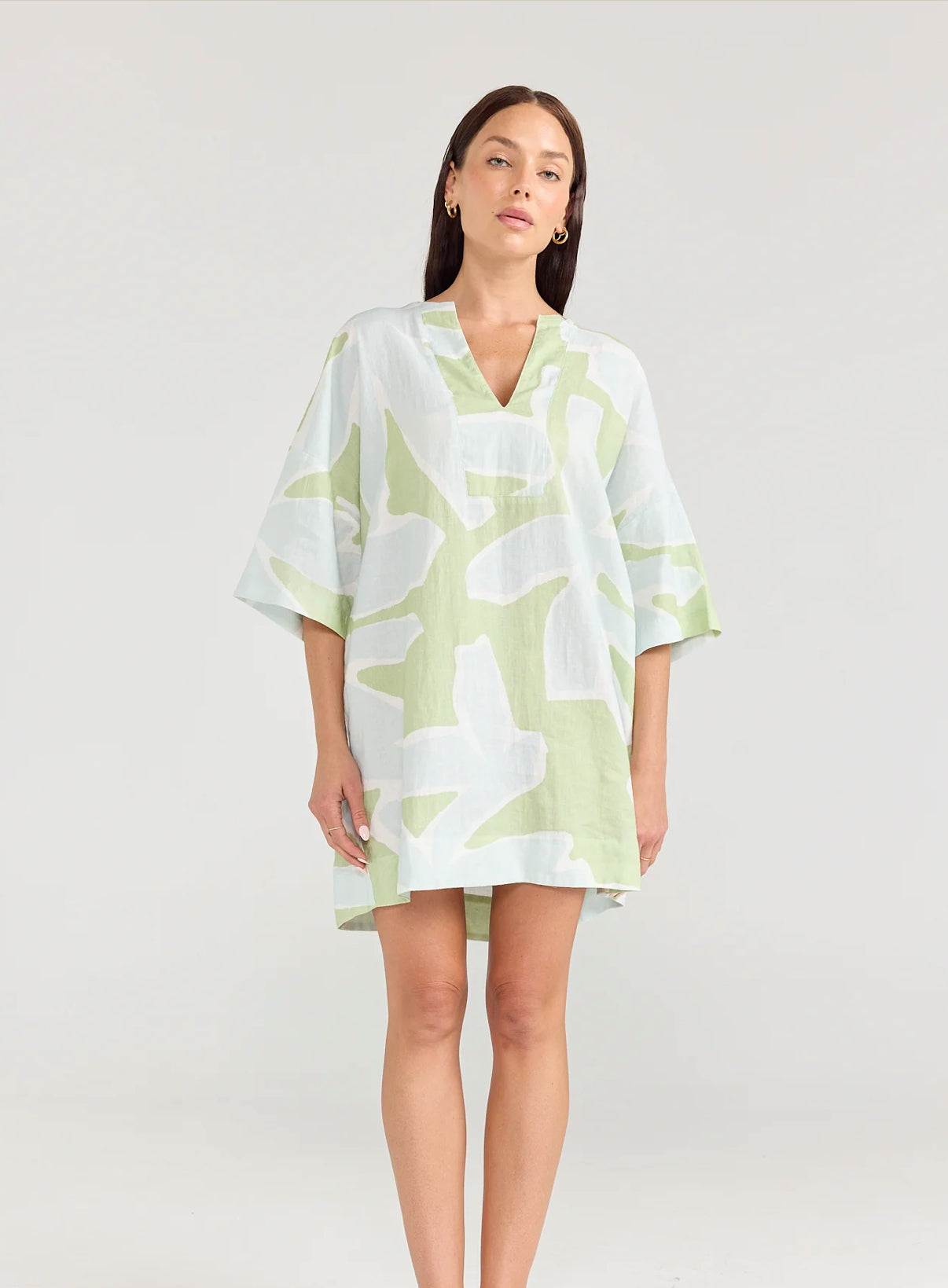 Pippa Ridley Summer Tunic Aloe Ivy Print