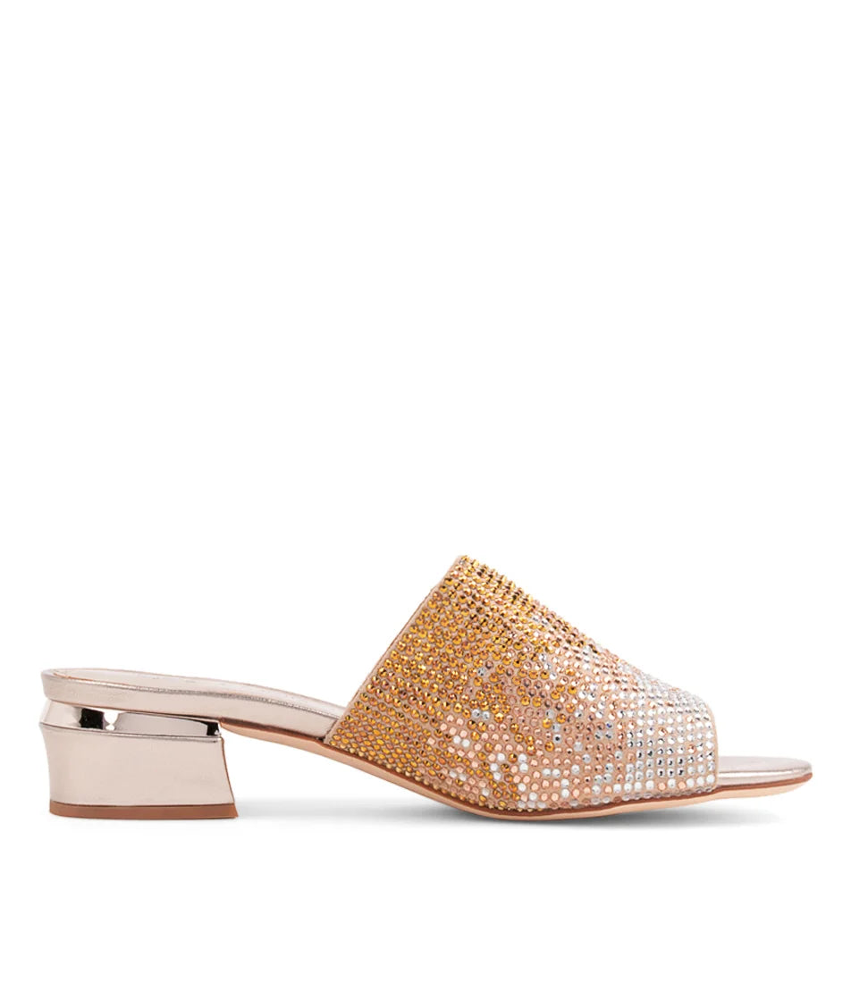 Django & Juliette Tamarin Champagne Diamanté Slides