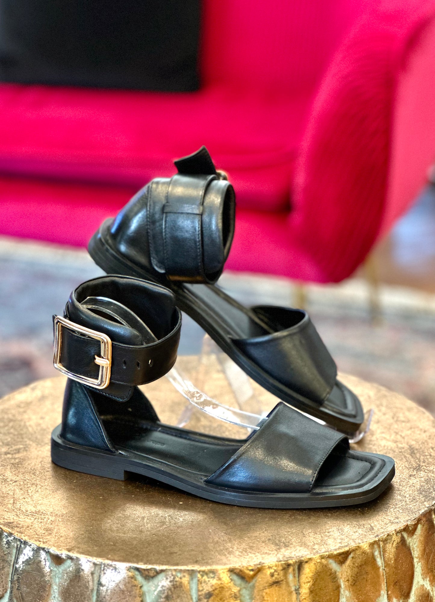 Zola Hintel Black Sandals