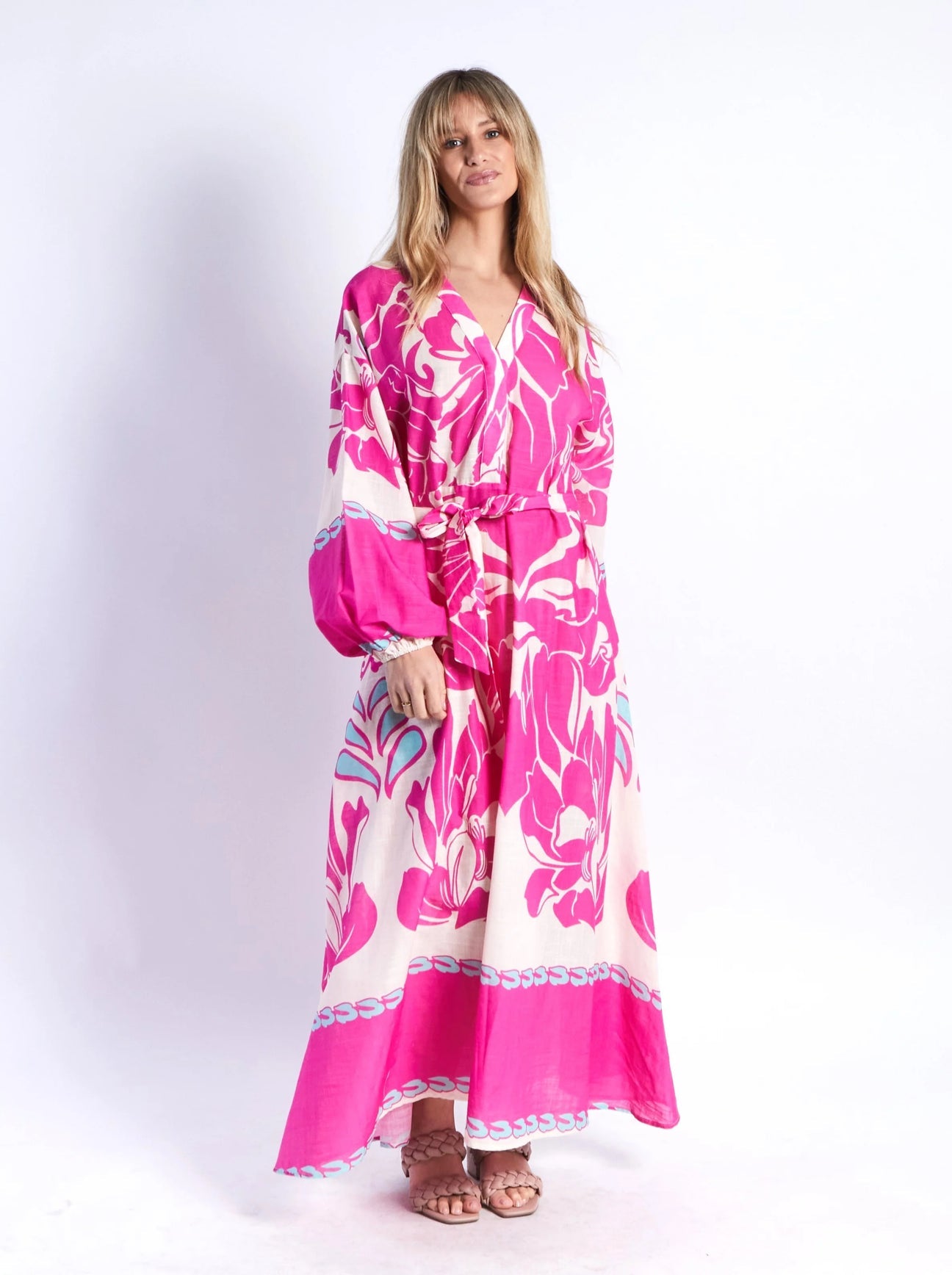 Leonie Capri Pink & Blue Dress