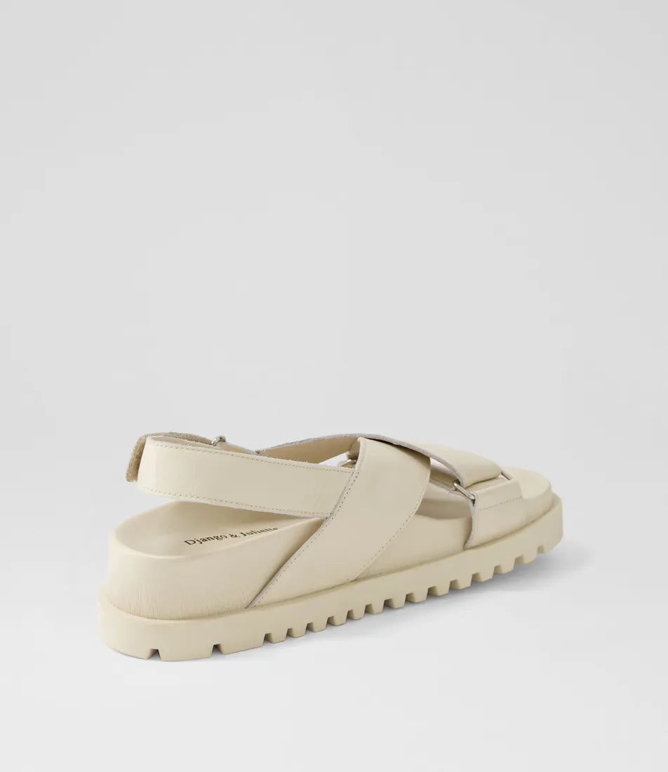 Django & Juliette Ubari Milk Leather Sandals