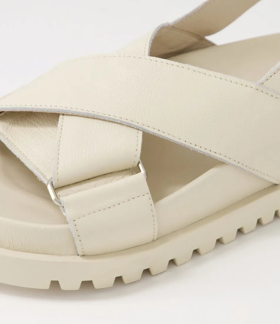 Django & Juliette Ubari Milk Leather Sandals