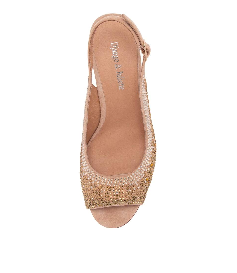 Django & Juliette Kerry Rose Gold Multi Heels