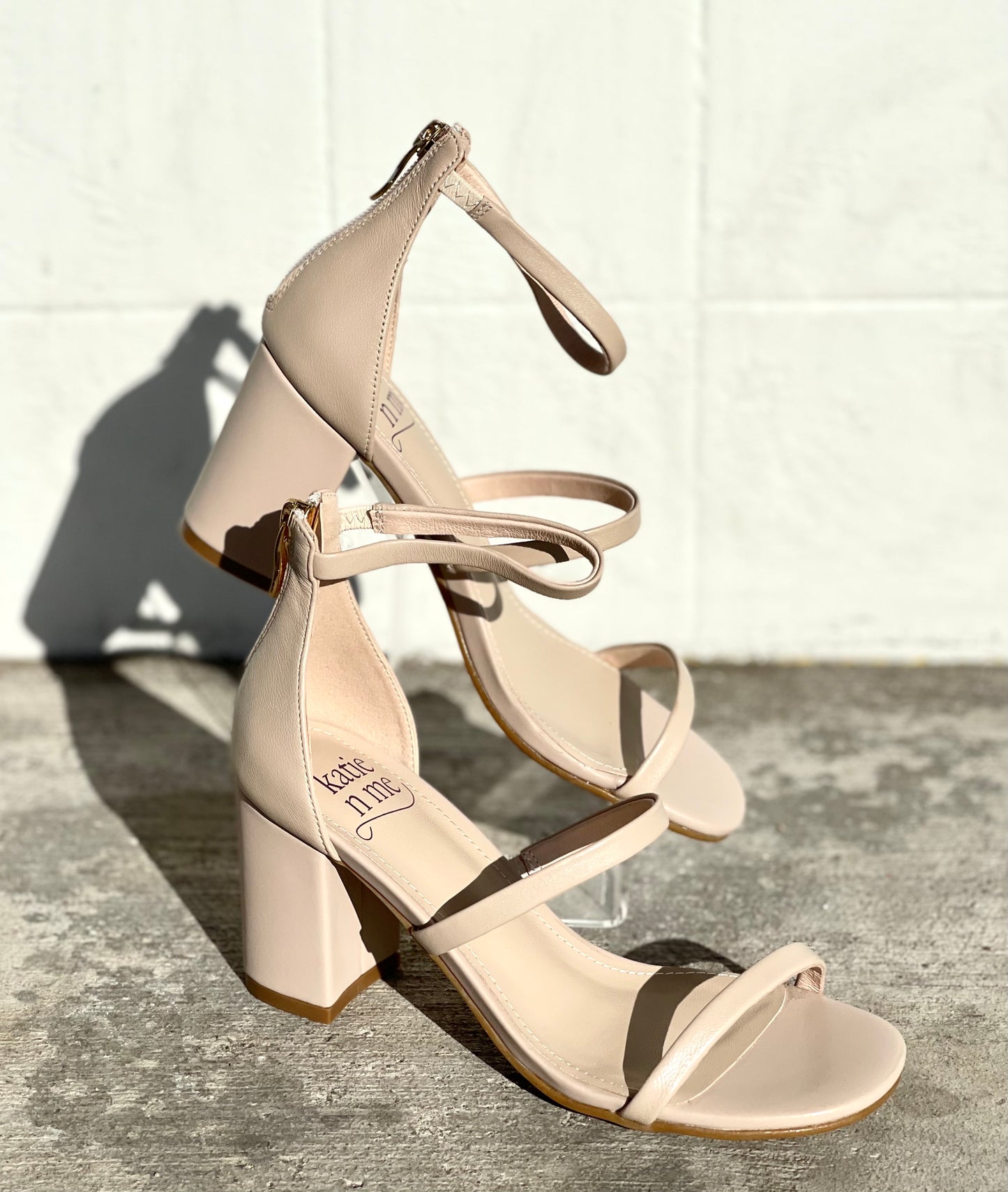 Katie n Me Clifton Beige Heels