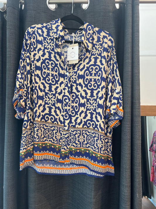 New U Collection Capri Shirt - Navy