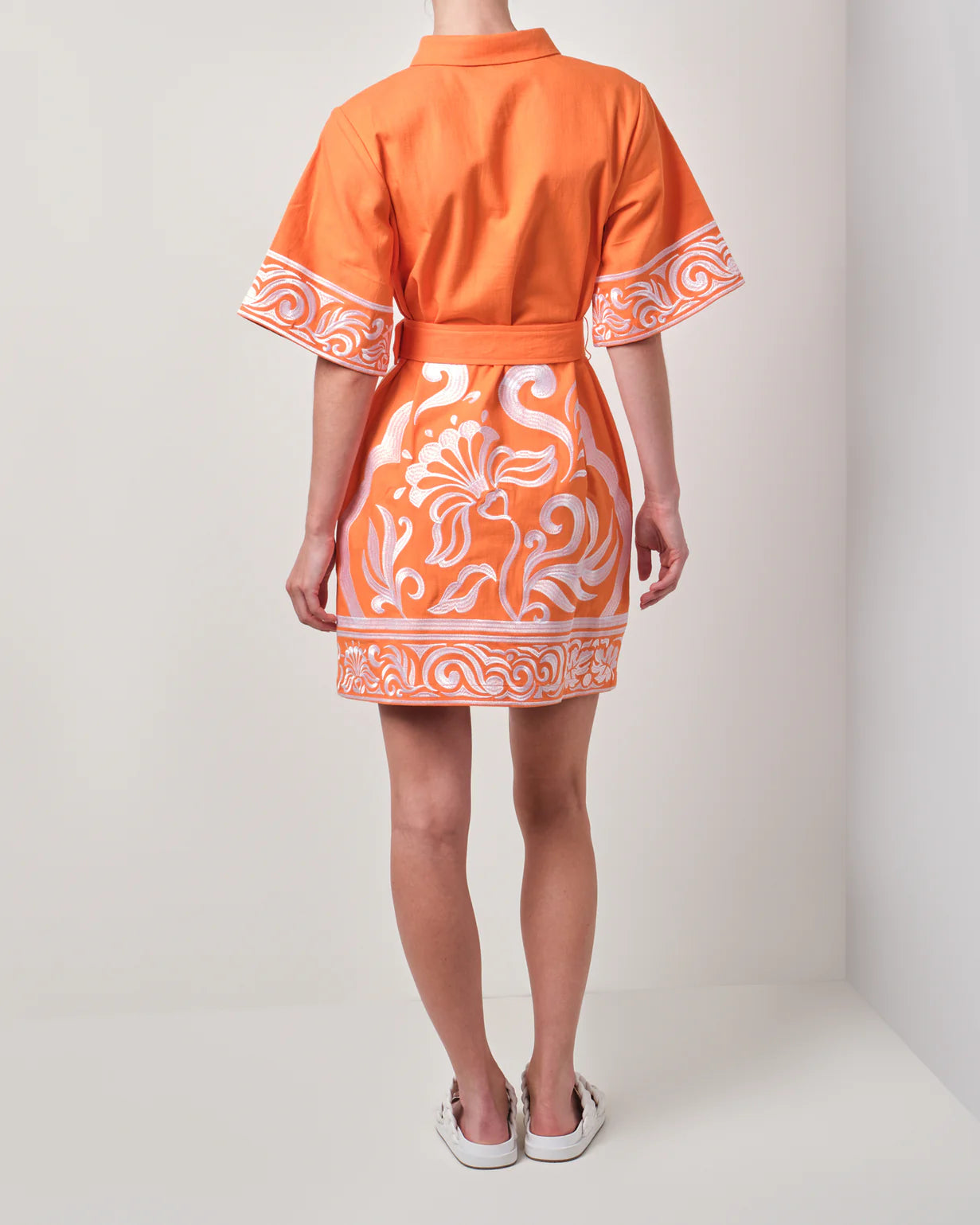 Walnut Melbourne Portofino Dress - Tangerine