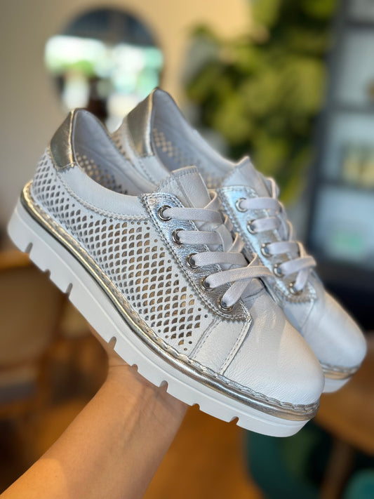 Top End Exra Silver - White Sneakers