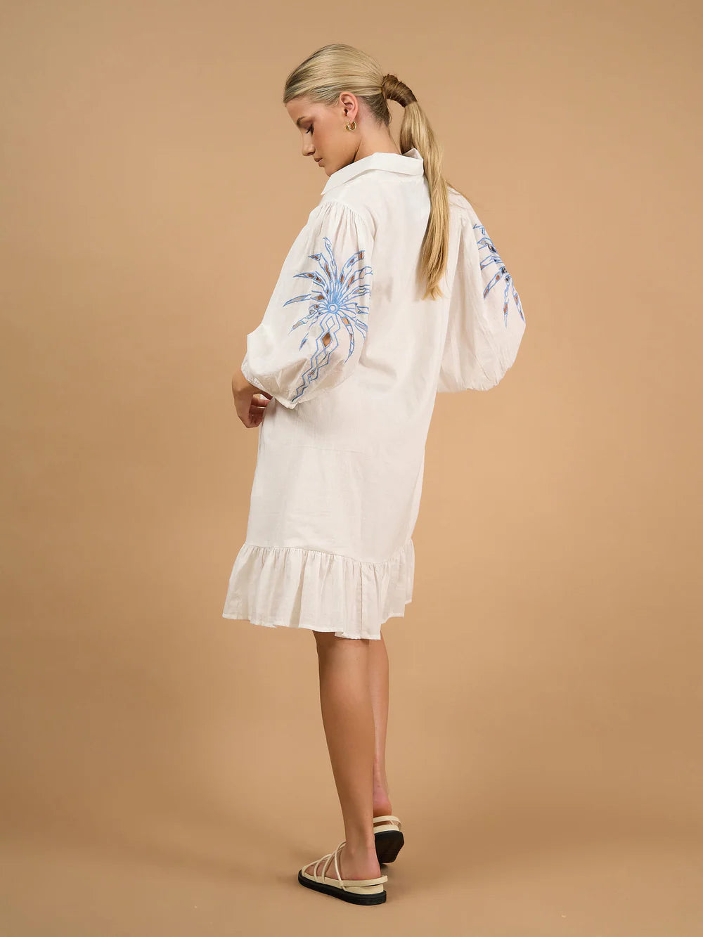 Collectivo June Dress - White Palm