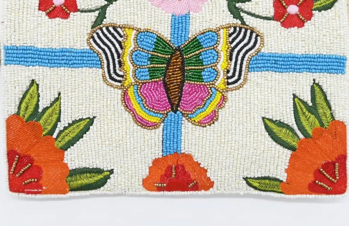 Anna Nova Beaded Butterfly Clutch