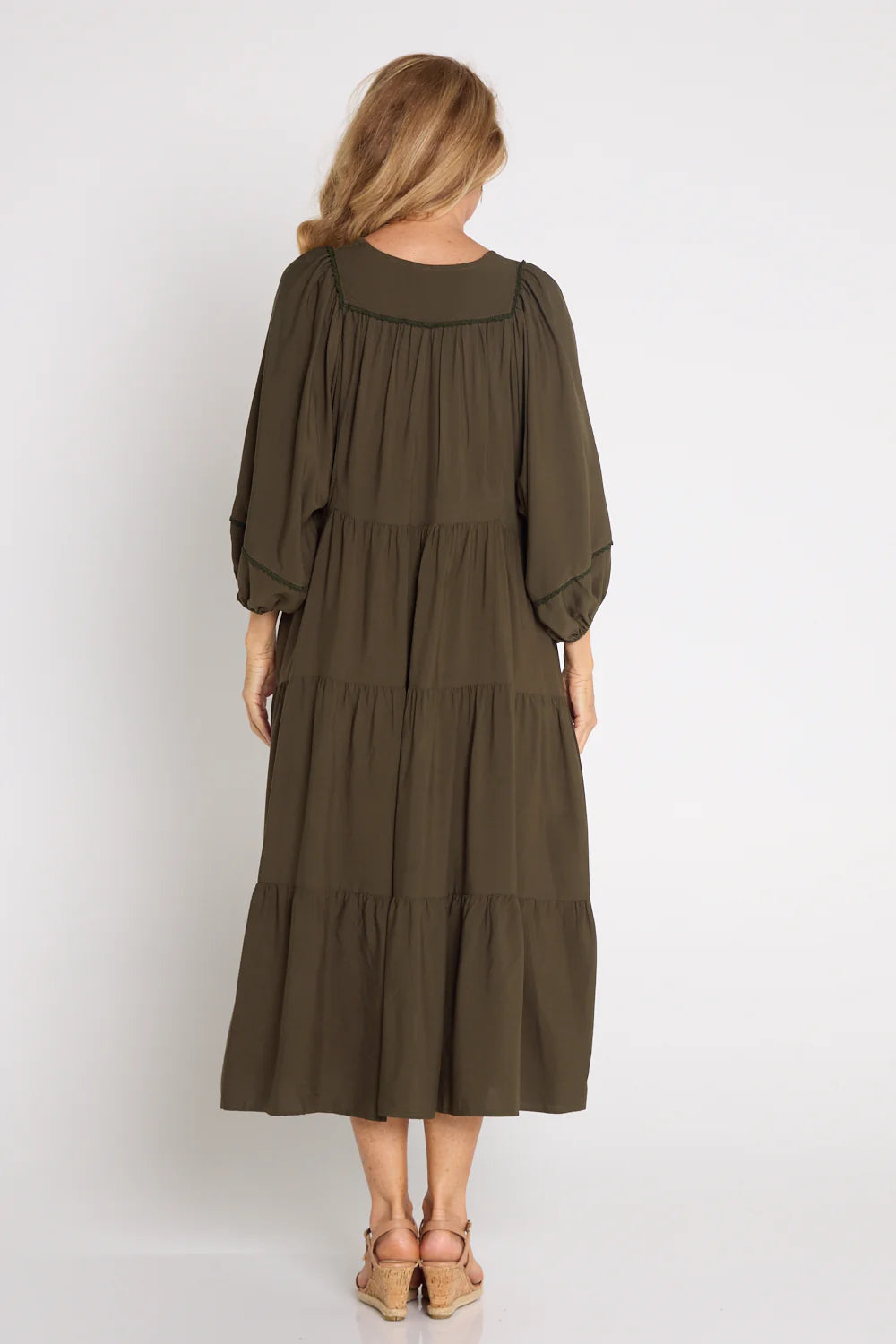 Boho Mata Khaki Dress
