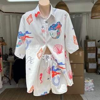 By Frankie Mermaid Shirt & Shorts Set