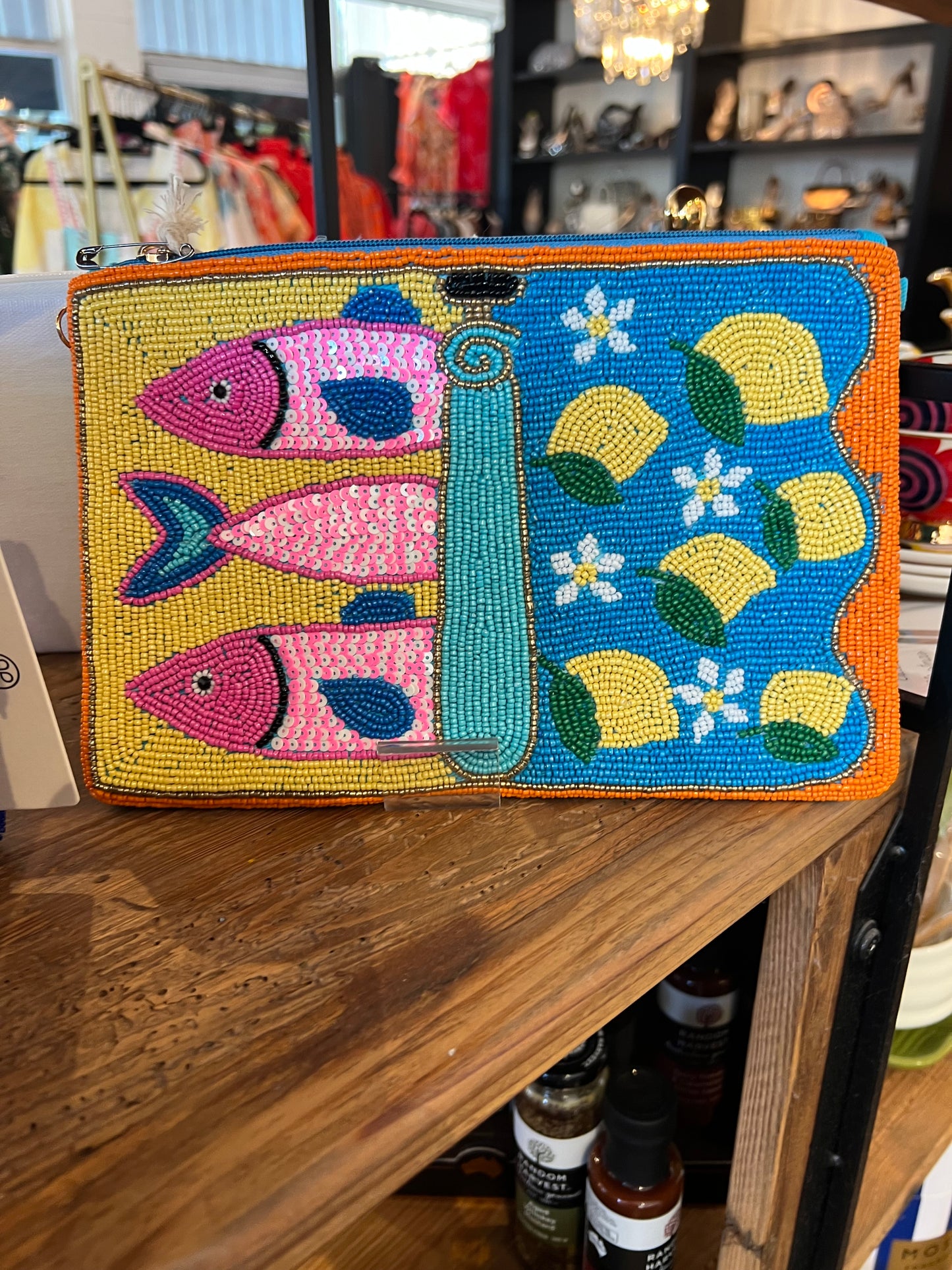 Anna Nova Beaded Butterfly Clutch