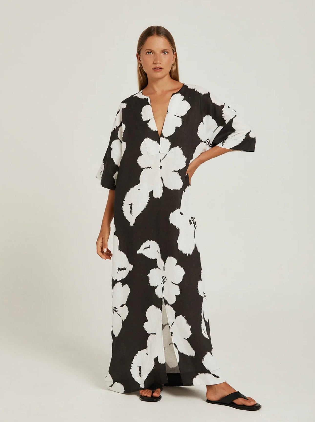 Pippa Ridley Tulum Maxi Dress - Charcoal Bloom