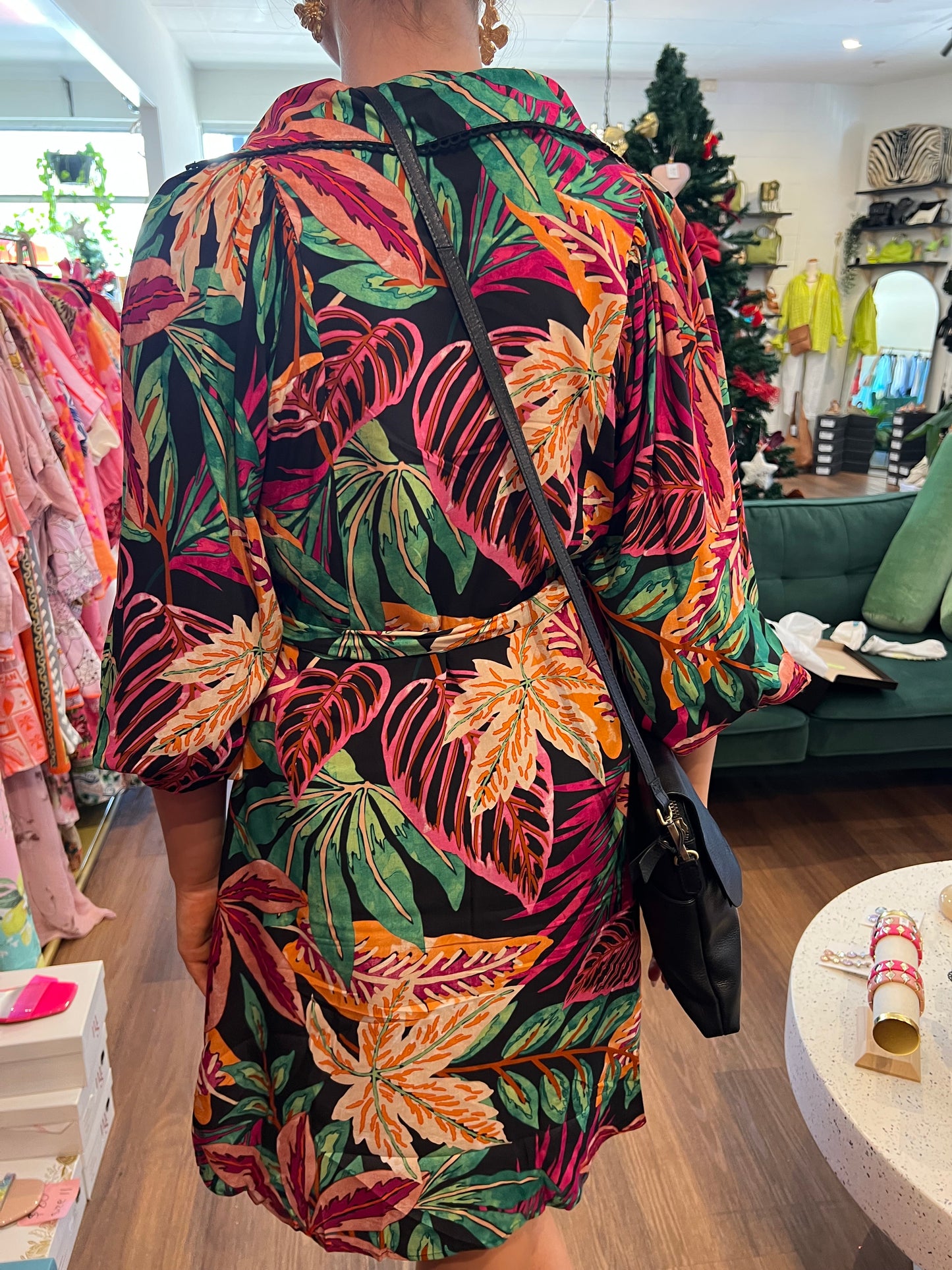 New U Collection Lola Shirt Dress - Multi Coloured Floral Print