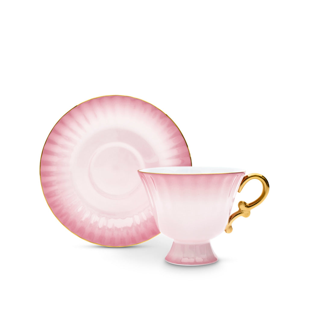 T2 Ombré Opulence Cup & Saucer Pink
