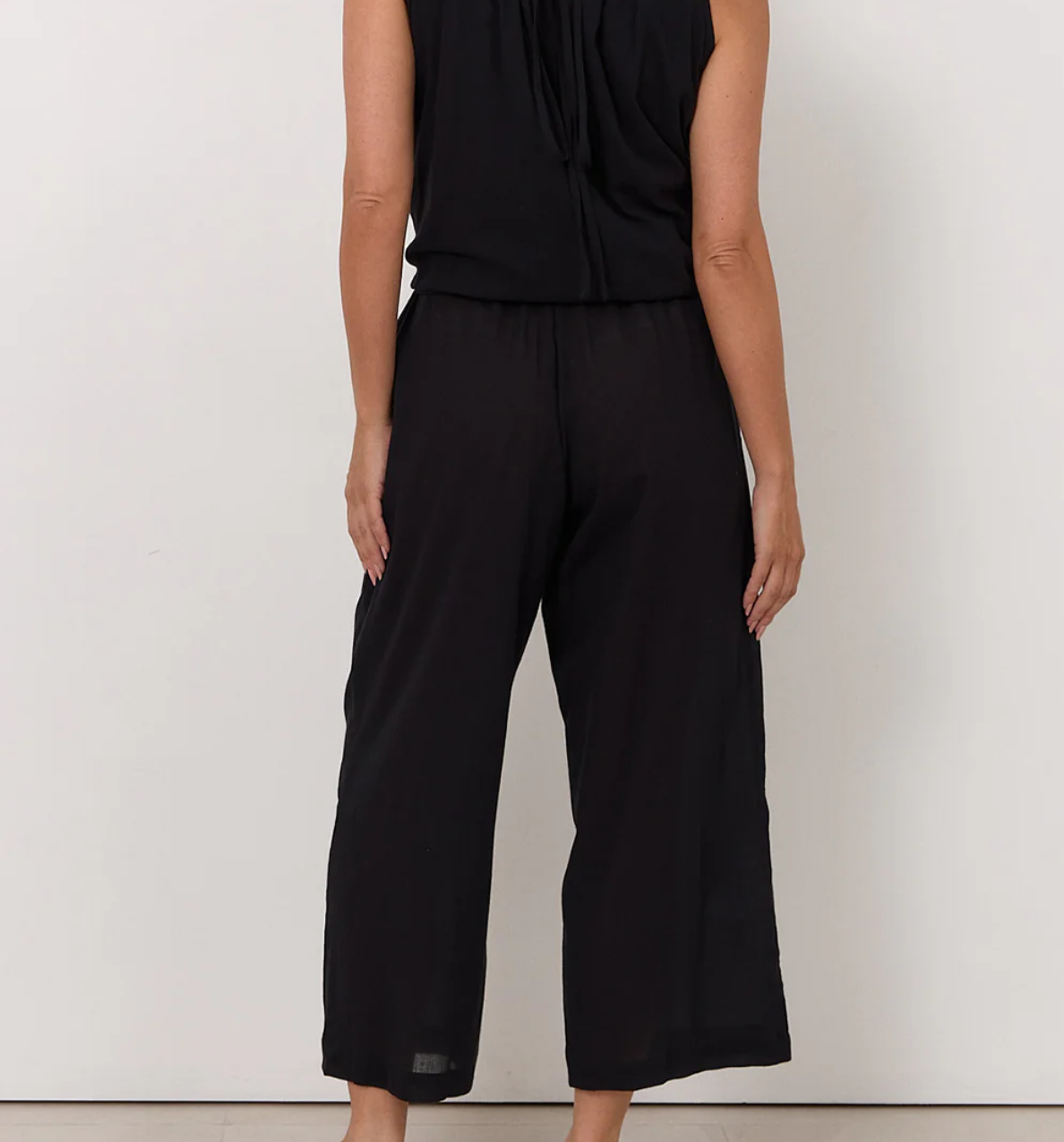 Adorne Romeo Cropped Cotton Pants