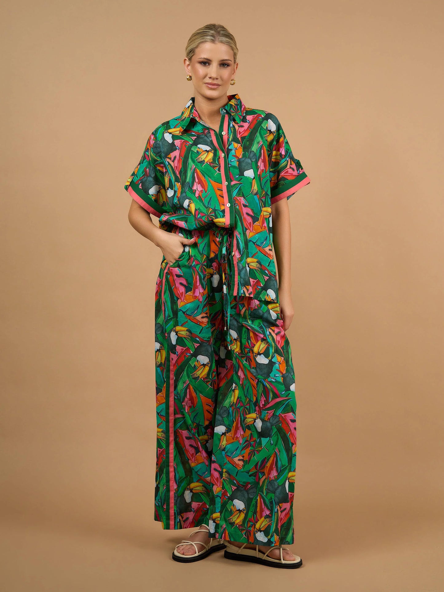 Collectivo Scarlett Pants - Toucan Paradise