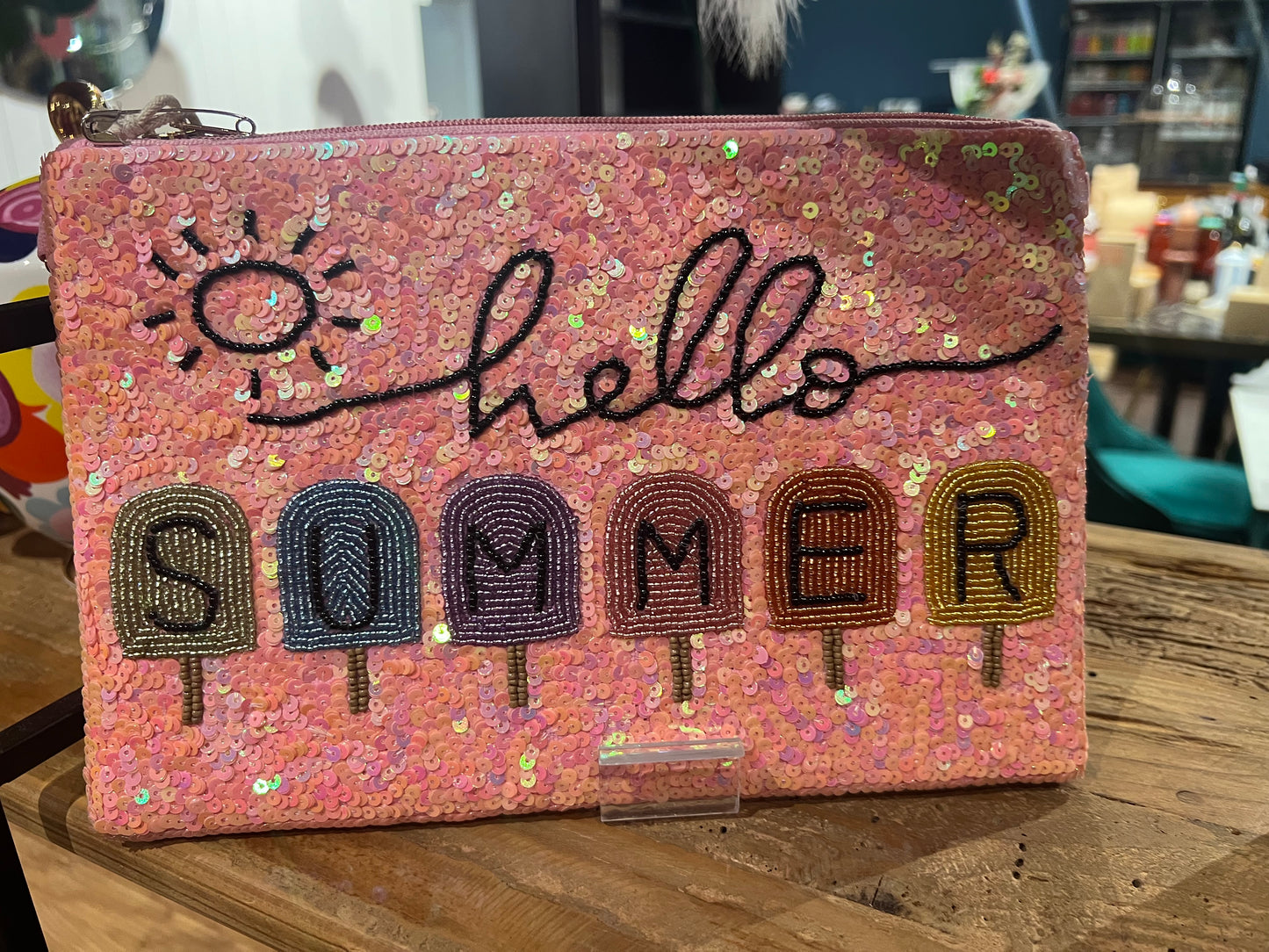 Anna Nova Beaded Butterfly Clutch