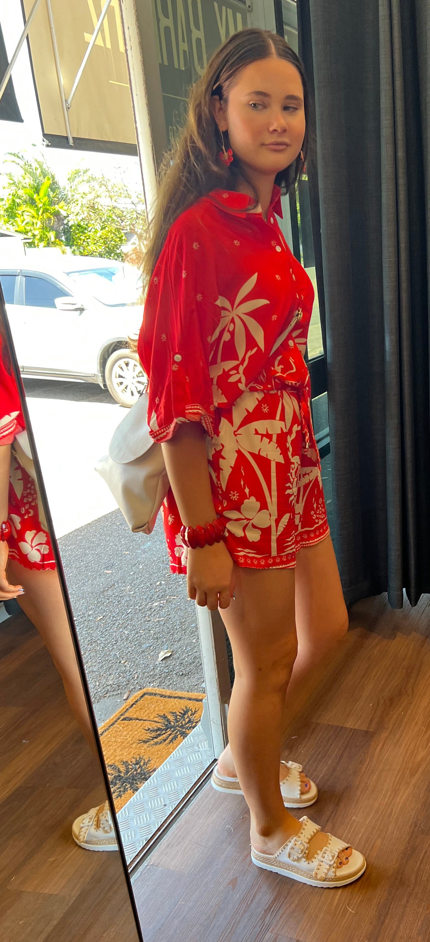 New U Collection Tropic Shirt  - Red