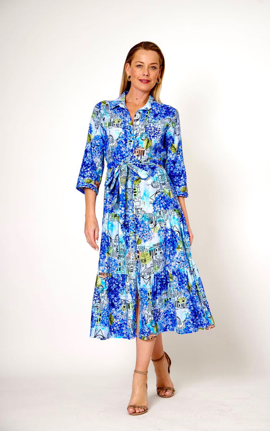 La Strada Blue Hydrangeas Dress