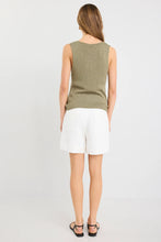 STORIES BE TOLD- Literal Ivory Linen Pleated Shorts
