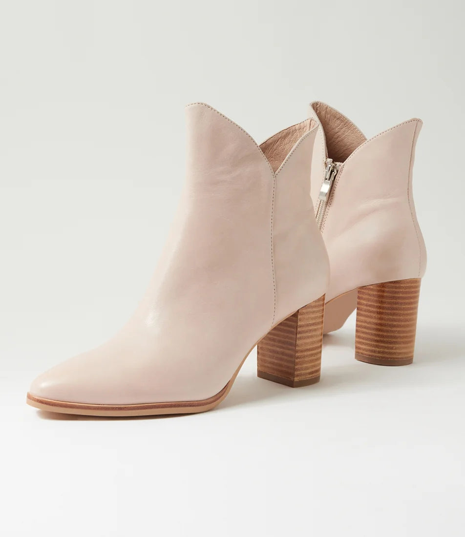 Django & Juliette Astronomy Dusty Pink Ankle Boots