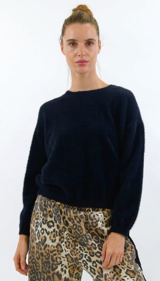 Worthier Carolina Wool Blend Knit - Black