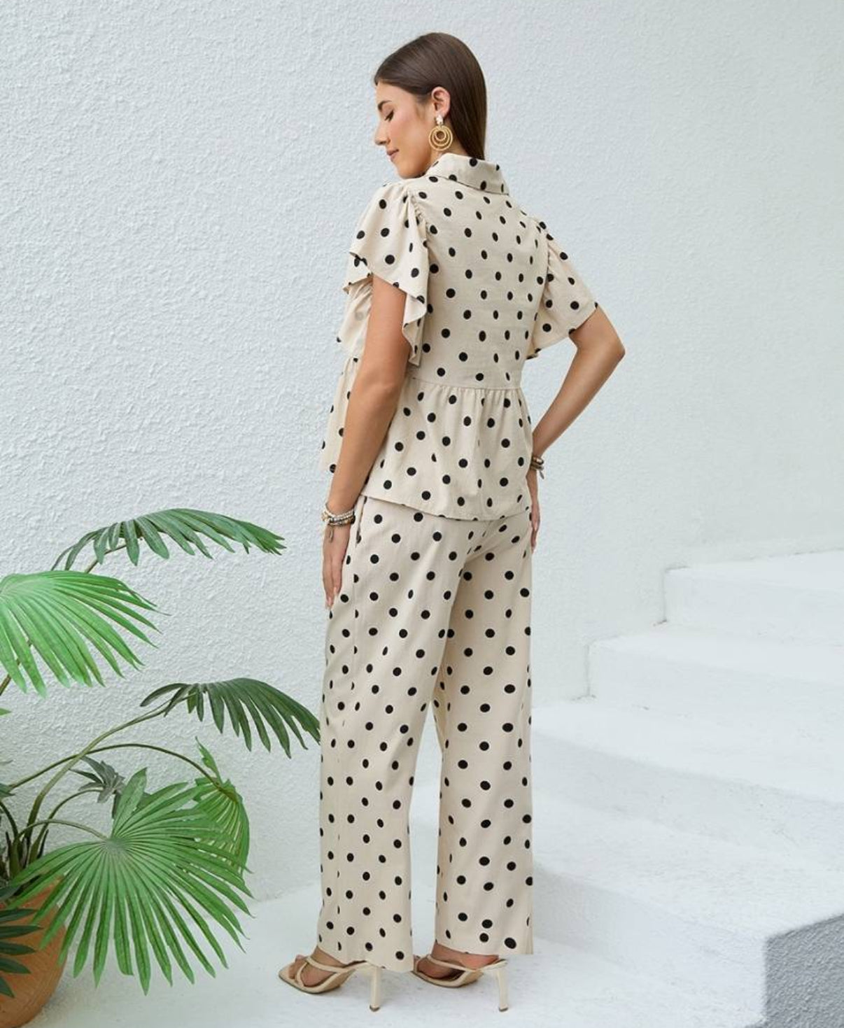 Polka Dot Button Shirt by Mutig