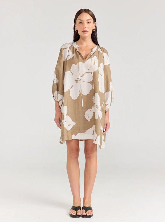 Pippa Ridley Sangria Dress Olive Bloom