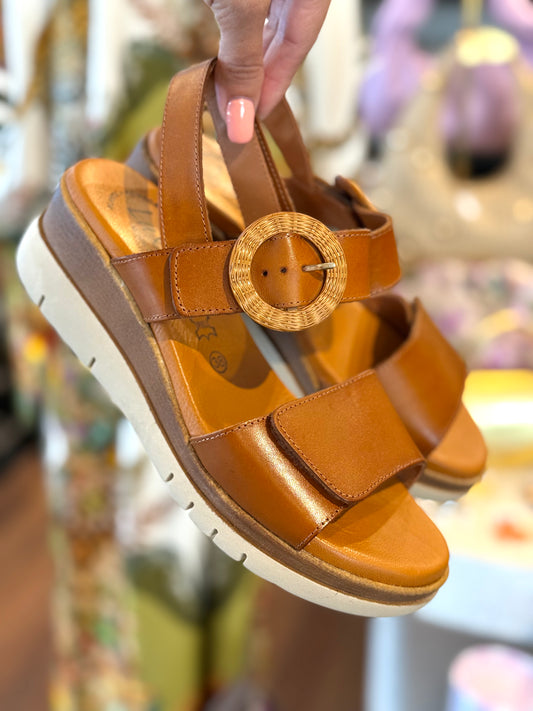Luxdive Cuoio Tan Velcro Sandals