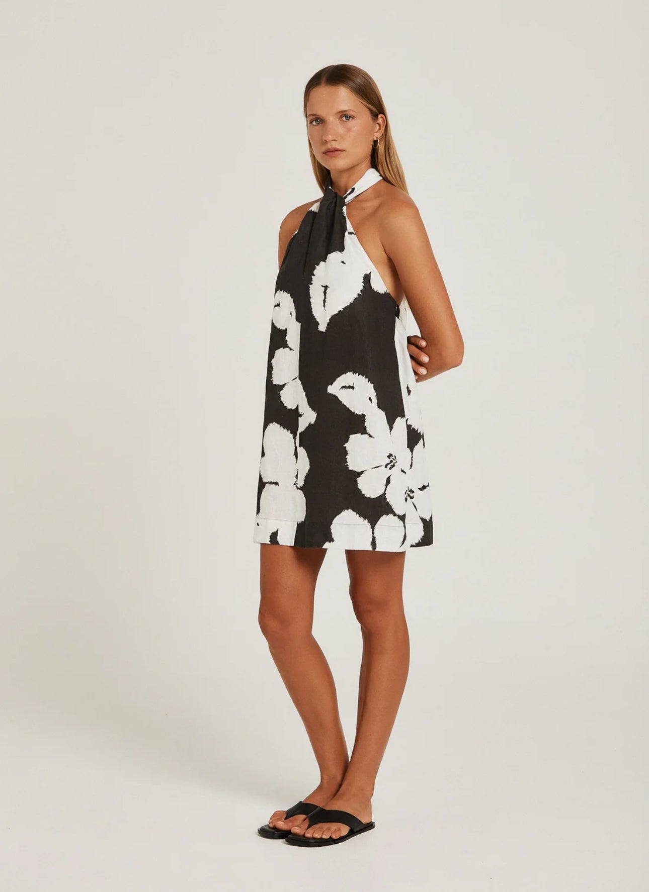 Pippa Ridley Riyah Dress Charcoal Bloom