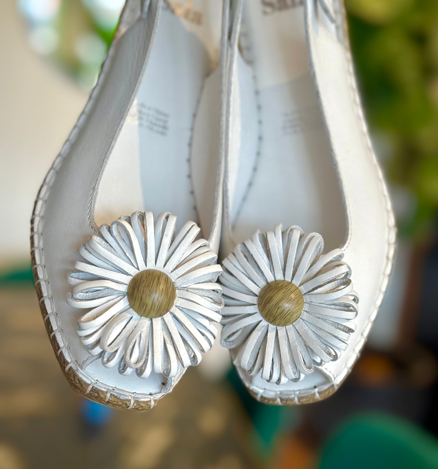 Sala Europe Erica Bianco Vitello White Slingbacks