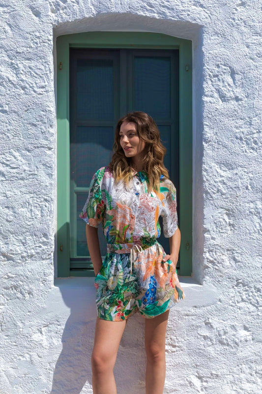 Kachel Andrea Short Tropicana Print