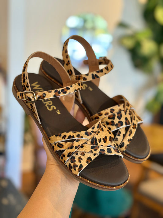 Wikers Terrie Leopard Sandals