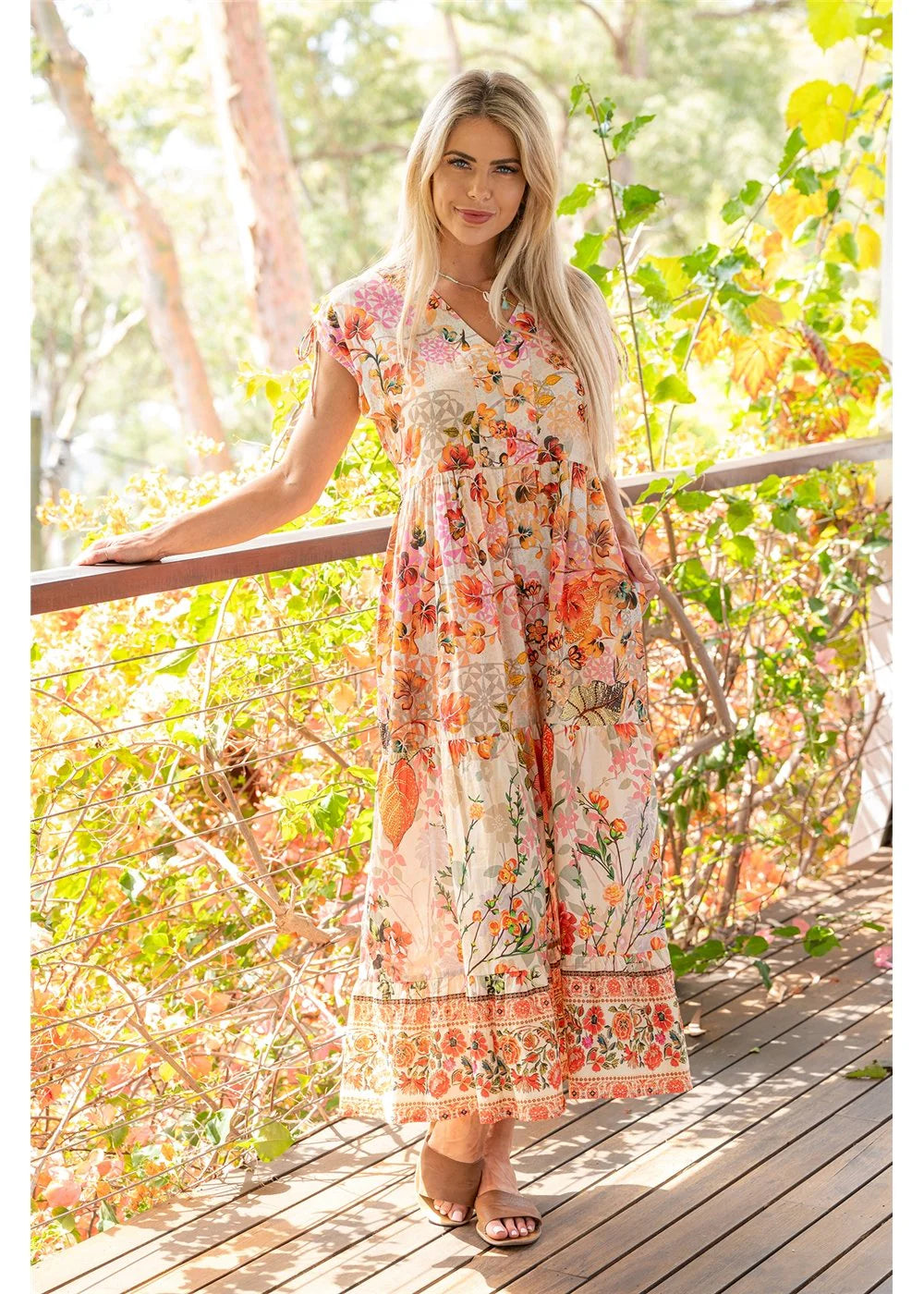 Cienna Rouge Bloom Blue Bell Dress