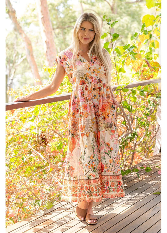 Cienna Rouge Bloom Blue Bell Dress