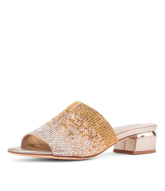 Django & Juliette Tamarin Champagne Diamanté Slides