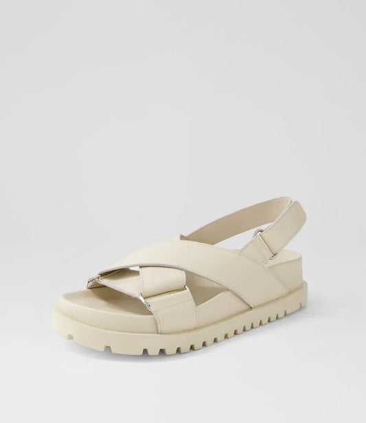 Django & Juliette Ubari Milk Leather Sandals