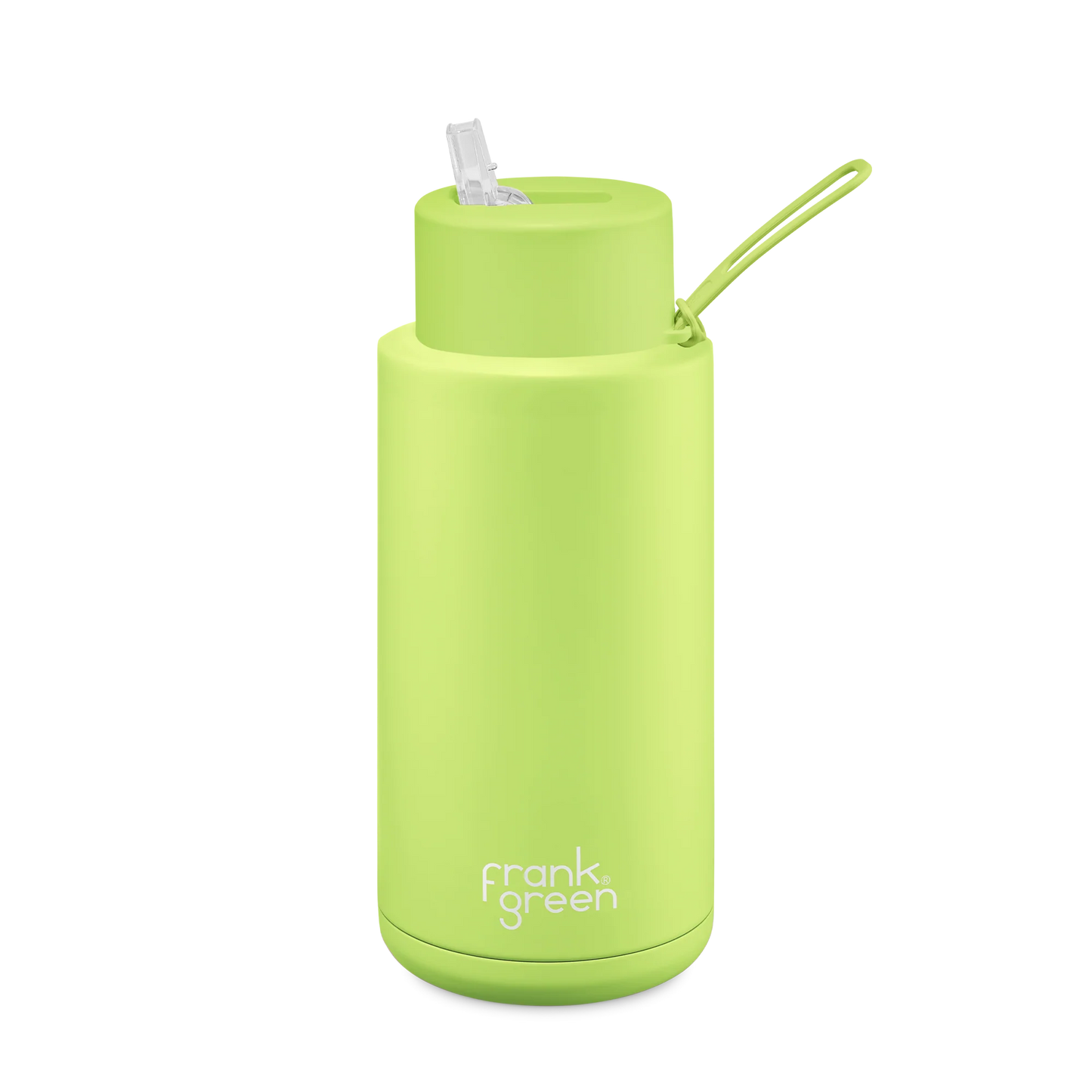Frank Green Pistachio Green Ceramic Reusable Bottle 1L With Straw Lid