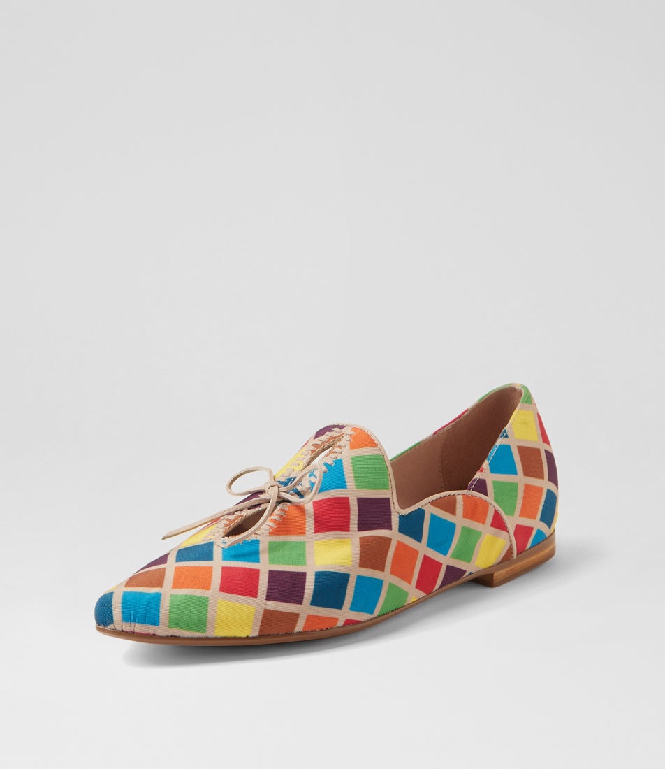 Top End Sommerly Bright Harlequin Loafers